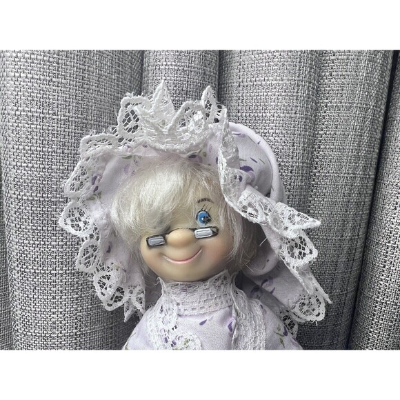 VTG 3 Dolls In 1 Little Red Riding Hood Grandma Wolf Handmade Doll 21 Inch - Picture 14 of 15